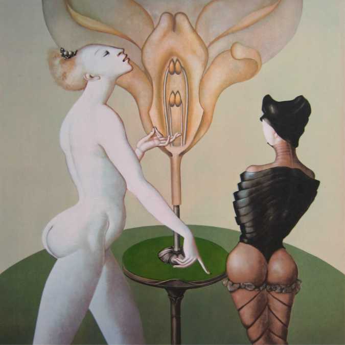 Leonor Fini - Les Leçons - 1976 color serigraph on paper