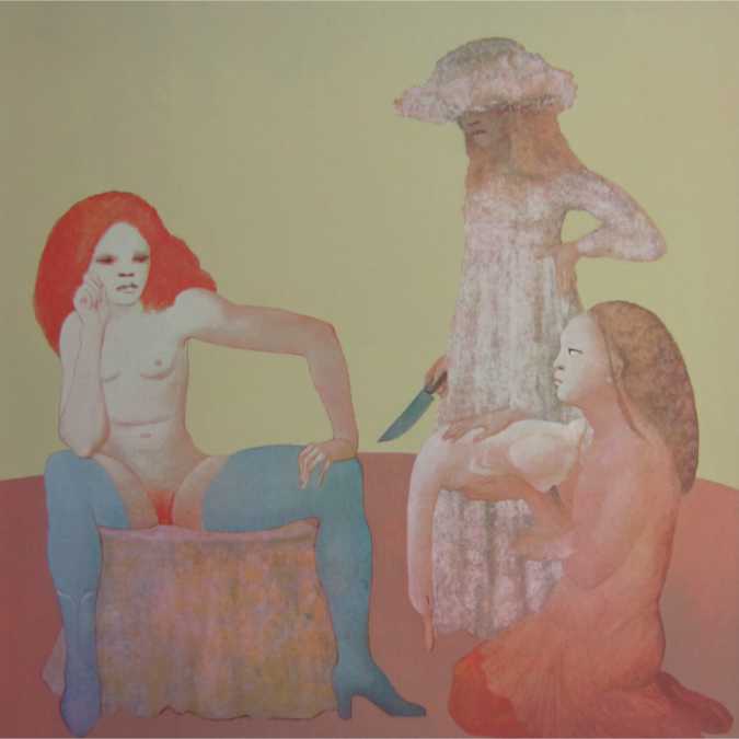 Leonor Fini - Les Leçons - 1976 color serigraph on paper