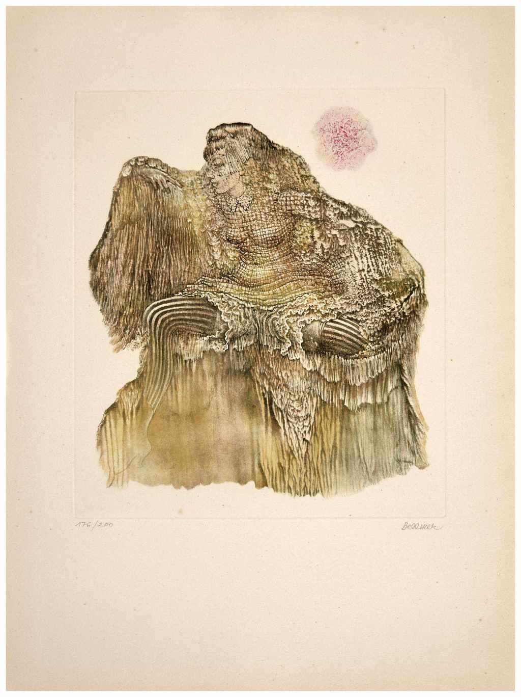 Hans Bellmer | La Pauvre Ann | 1968 color etching