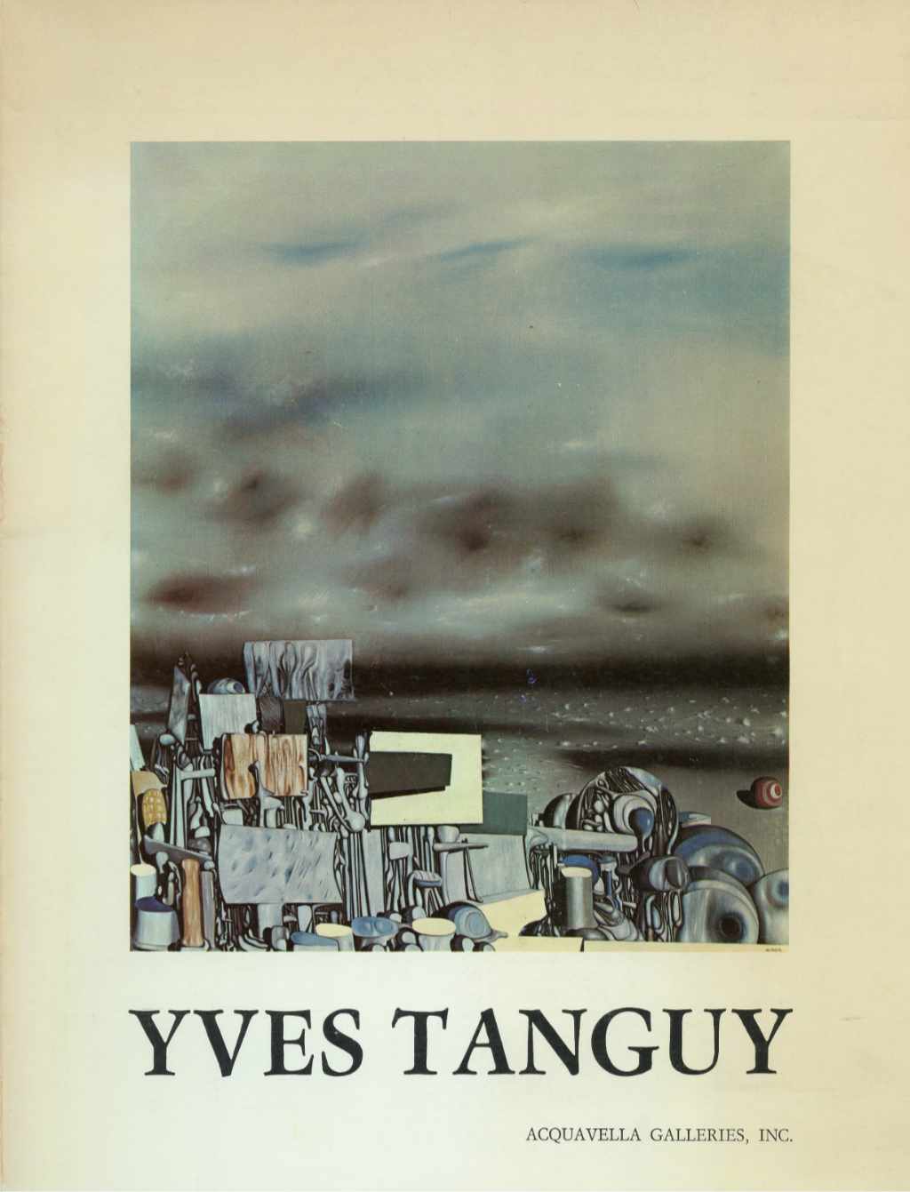 Yves Tanguy - 1974 Softbound Monograph/Exhibition Catalog